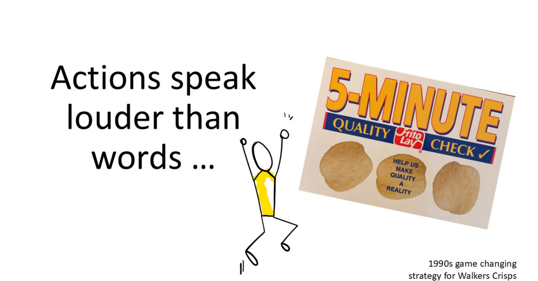Actions always speak louder than words for sales people